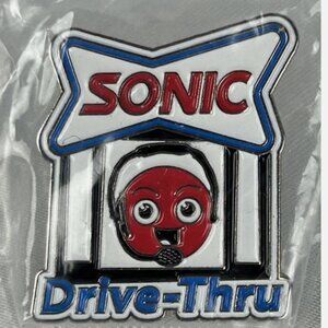 Sonic Drive In Pin Drive Thru Pinback 2023 Rare
